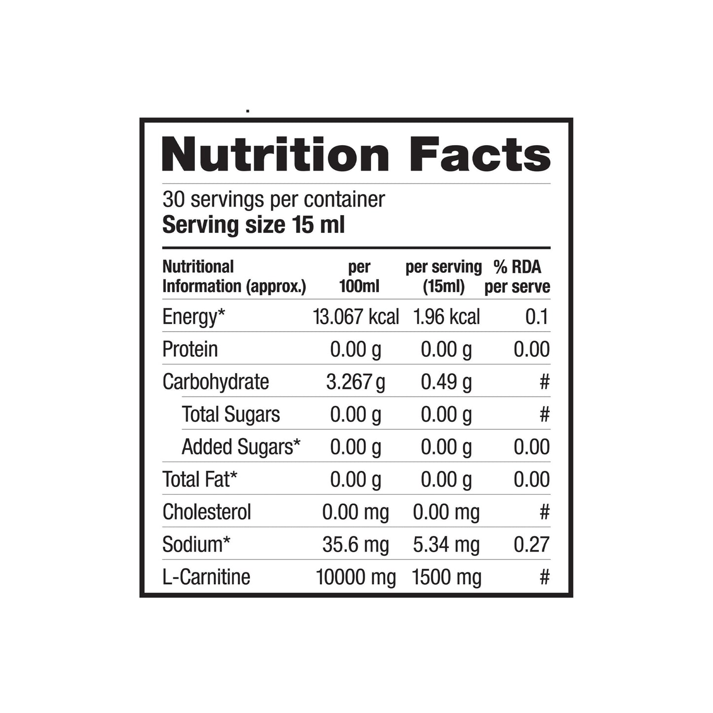 Labrada L-carnitine liquid – 450ml