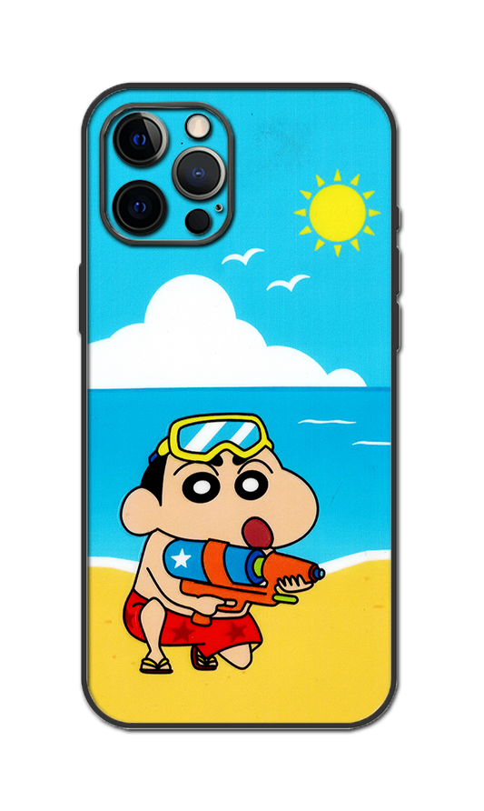 Shinchan Embossed Quality Skin For All Model