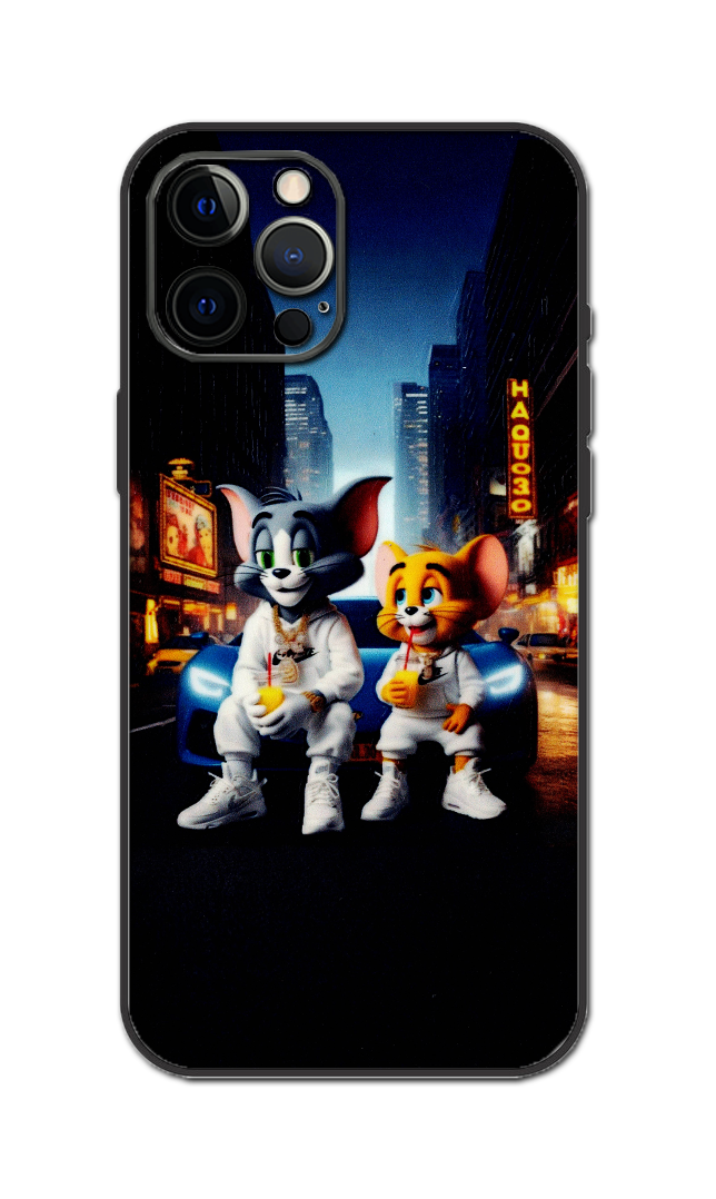Tom And Jerry Embossed Quality Skin For All Model