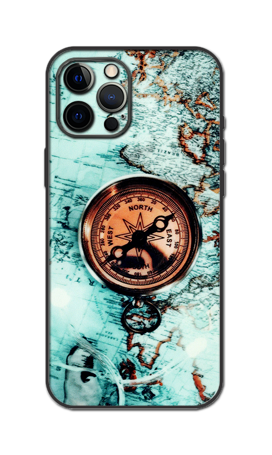 Map With Compass Embossed Quality Skin For All Model