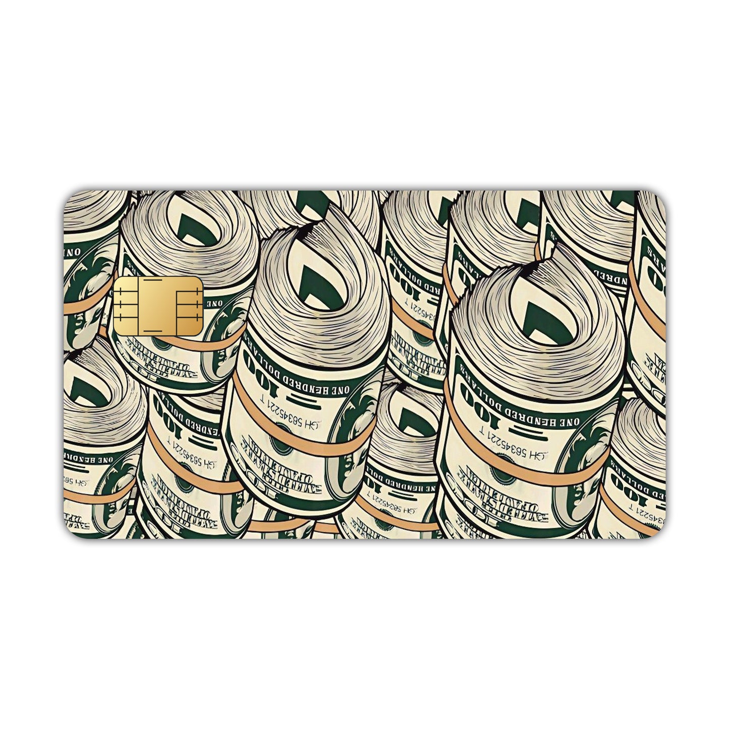 Rolled-Up Dollar Card Skin