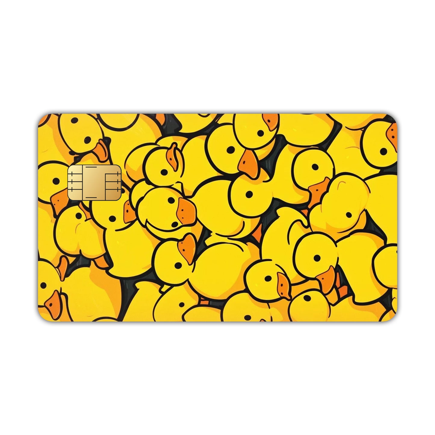 Rubber Duck Pattern Card Skin