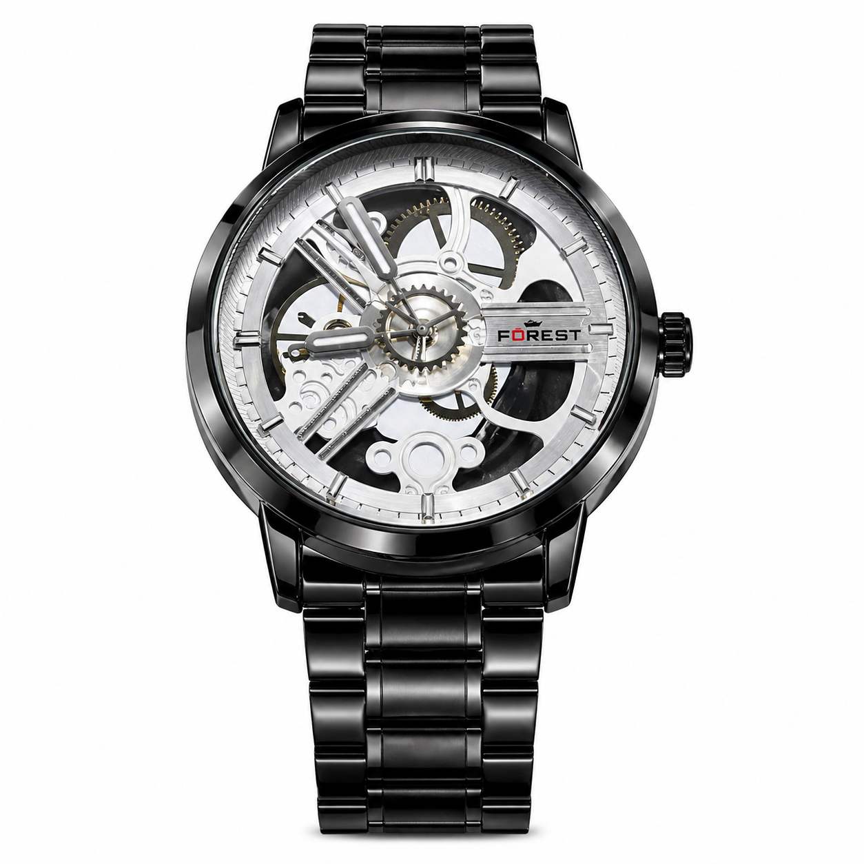 Forest Skeleton Watch for Men | Steel Watch