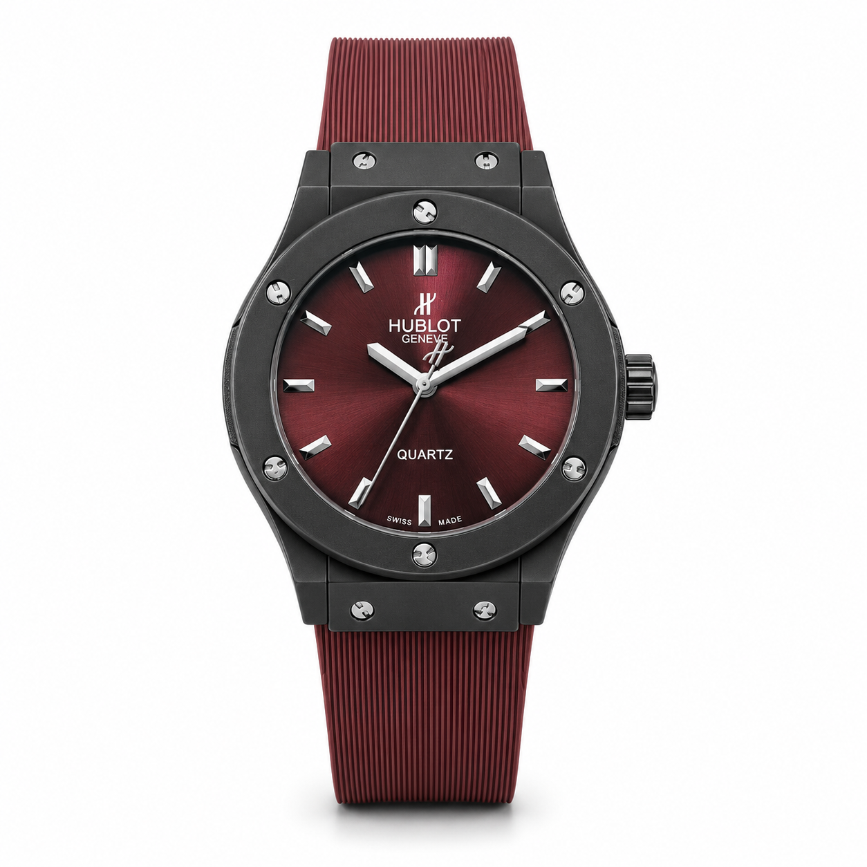 Hublot Classic Fusion Quartz Burgundy/Burgundy Dial Watch