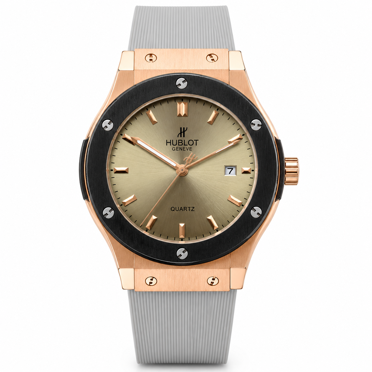 Hublot Classic Fusion Quartz King Gold Black Ceramic Watch