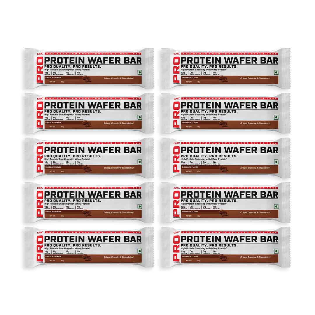GNC Protein Wafer Bar 10g Protein | No Added Sugar | 100% Guilt-Free Snacking