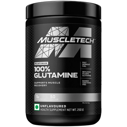 Muscletech™ Platinum 100% Glutamine POST-TRAINING RECOVERY SUPPORT - 250gm