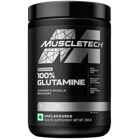 Muscletech™ Platinum 100% Glutamine POST-TRAINING RECOVERY SUPPORT - 250gm