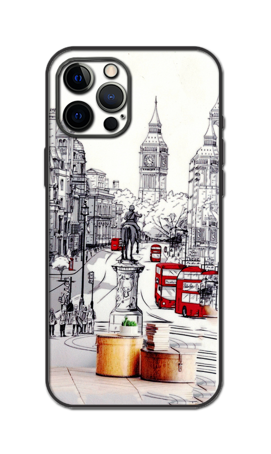 London Streets Embossed Quality Skin For All Model