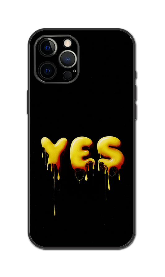 YES Text Embossed Quality Skin For All Model