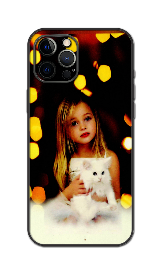 Cute Girl WithCat Embossed Quality Skin For All Model