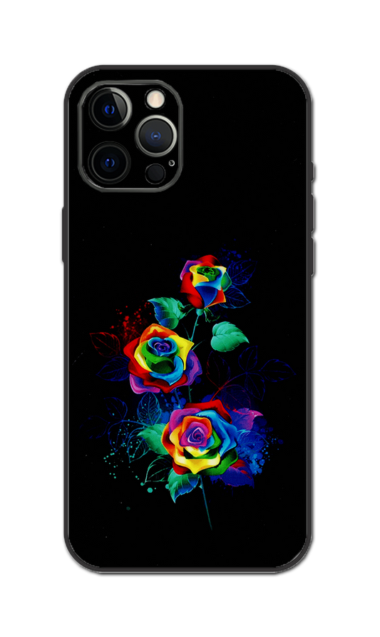 Neon Flowers Embossed Quality Skin For All Model