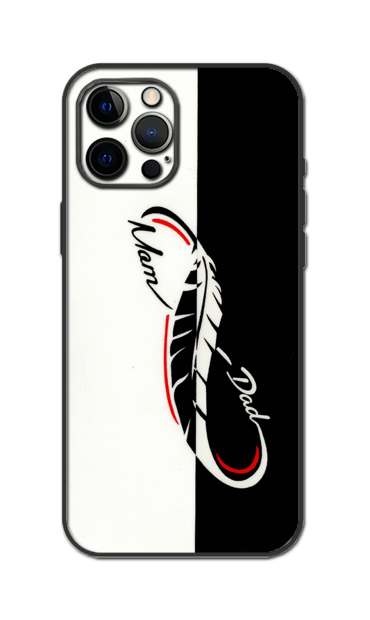 MOM DAD Embossed Quality Skin For All Model