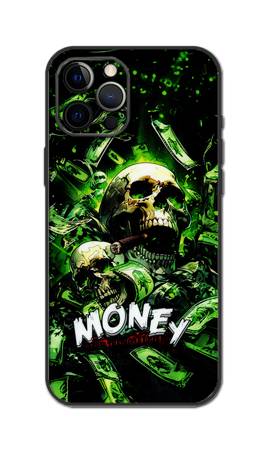 Skull Money Embossed Quality Skin For All Model