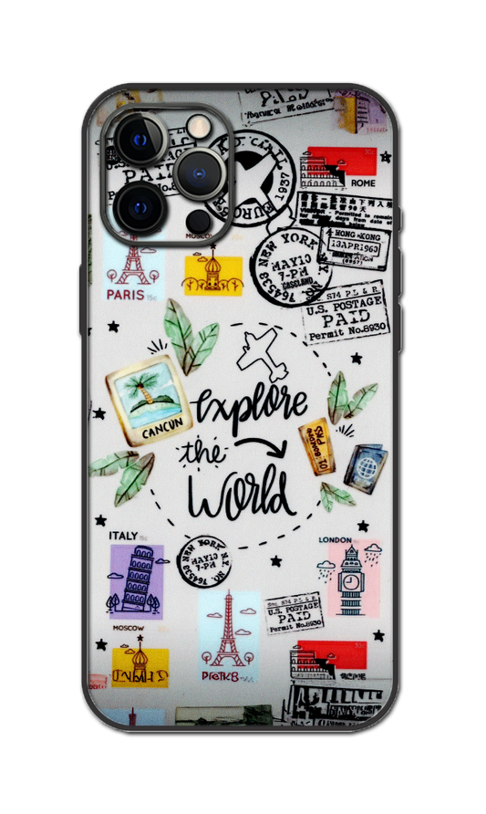 Explore Travel Embossed Quality Skin For All Model