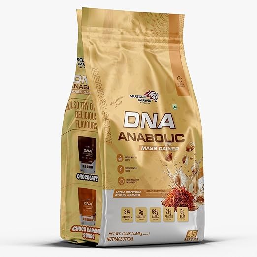 MuscleGarage Nutrition DNA Anabolic Mass Gainer, / 2.47Kg (6LBS) Bag,