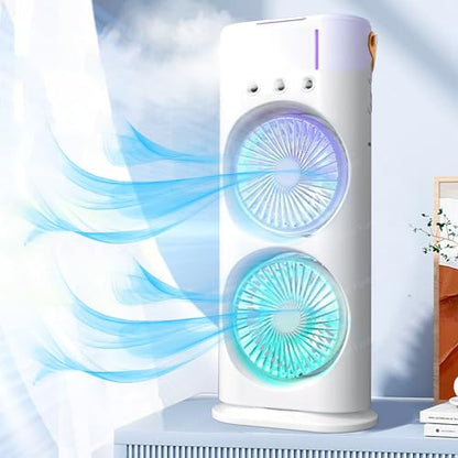 Double Ended Spray Fan, Desk Fan with Mist Spray