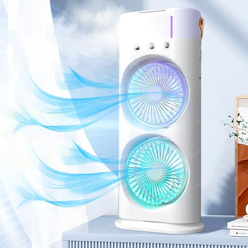 Double Ended Spray Fan, Desk Fan with Mist Spray