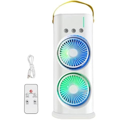 Double Ended Spray Fan, Desk Fan with Mist Spray