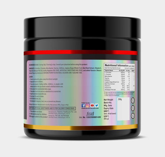 5XL RED EYES INTENSE PRE WORKOUT 250gm