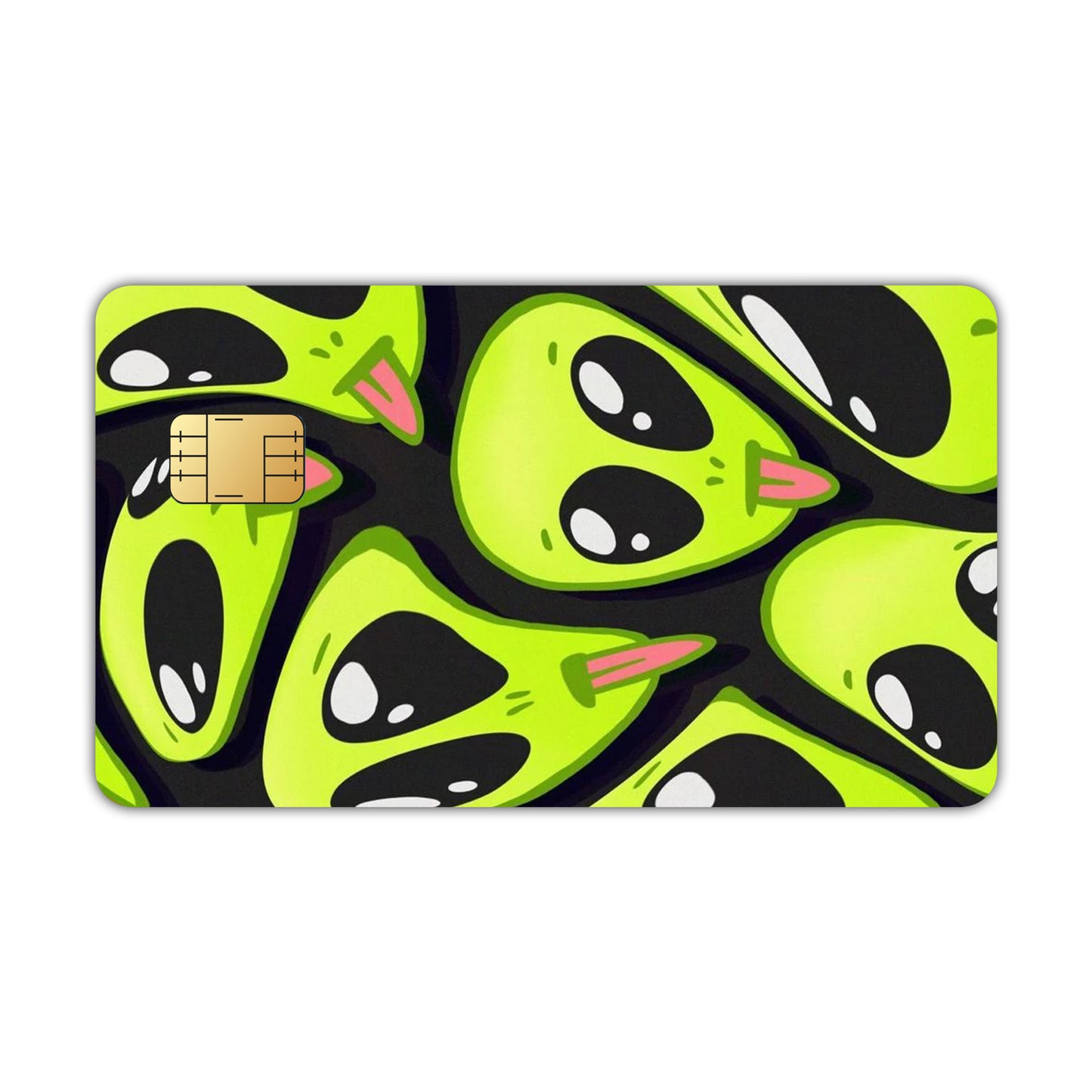 Cartoon Alien Card Skin