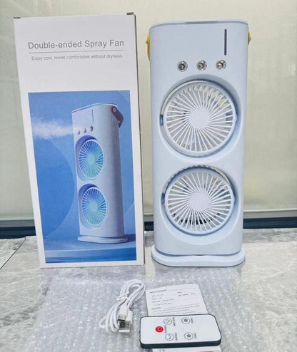 Double Ended Spray Fan, Desk Fan with Mist Spray