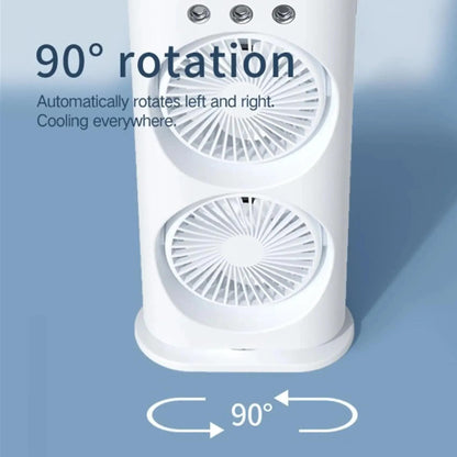 Double Ended Spray Fan, Desk Fan with Mist Spray