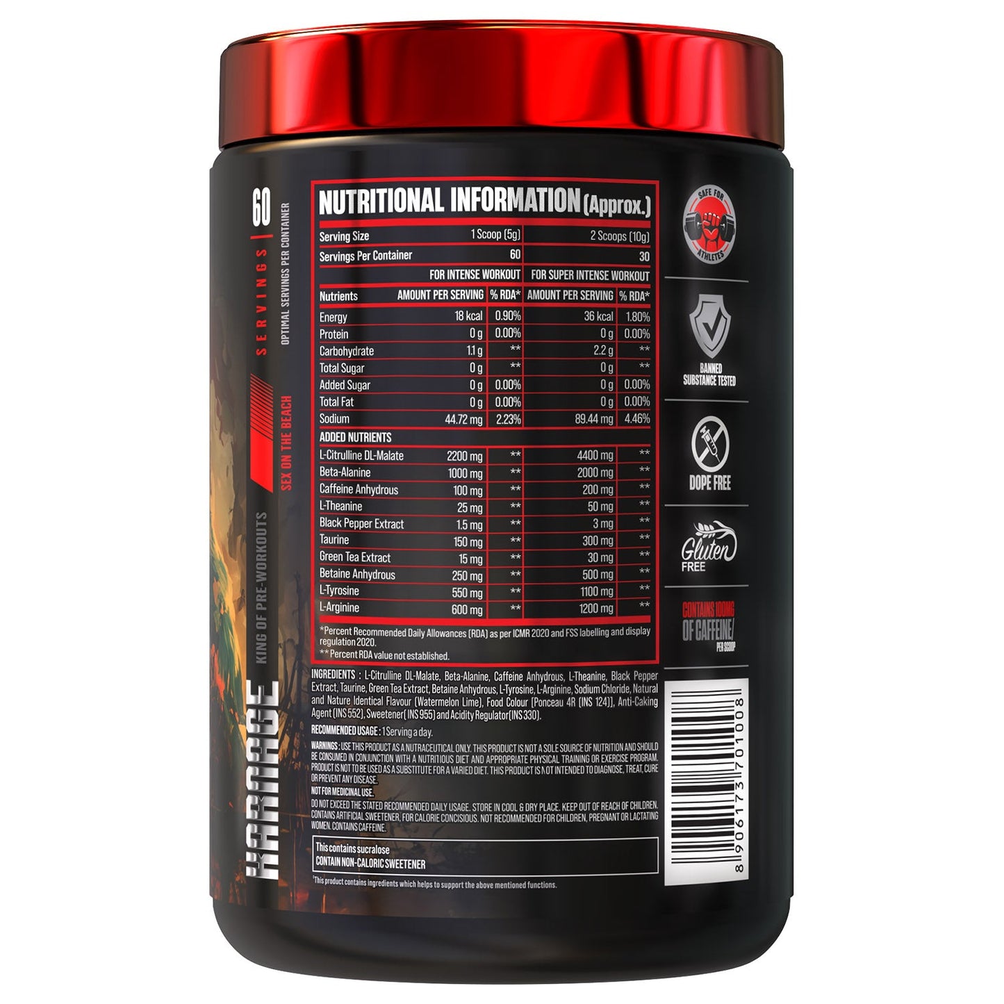 Big Muscle Karnage Red Pre workout 300gm