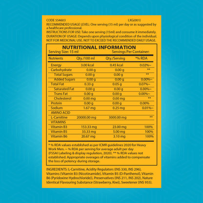 GNC Total Lean Triple Strength L-Carnitine Liquid 450 ml