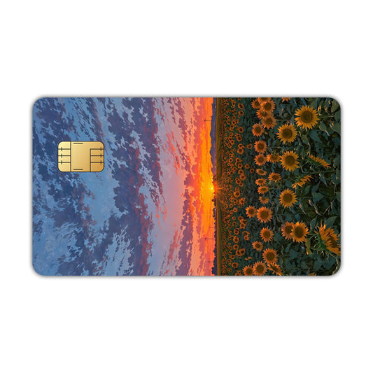 Sunflower Field ATM / Metro Card Skin