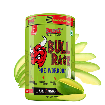 Bullnox Bull Rage Pre Workout 40 Serving  (280 g, Mango)