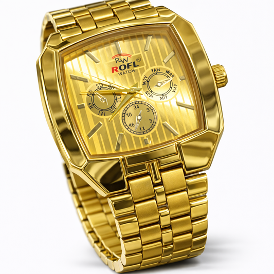 The RAW ROFL "Icon" | Integrated Steel Sport Watch in Silver/Gold