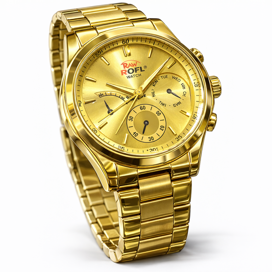 The RAW ROFL "Icon" | Integrated Steel Sport Watch in Silver/Gold