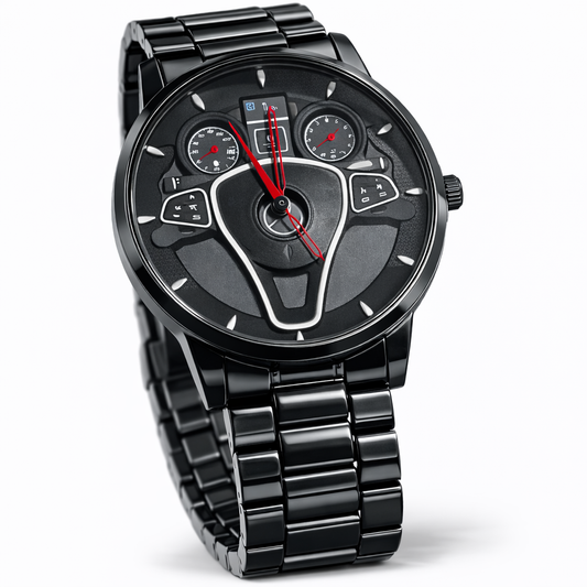 The Grand Tourer | Stealth Black Steering Wheel Edition Watch