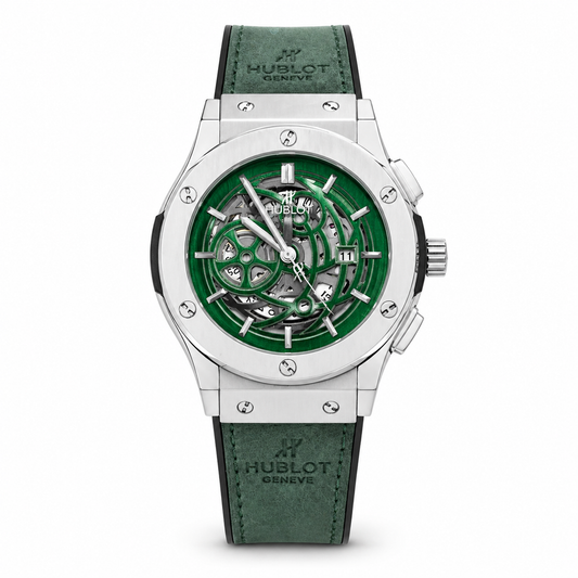 Hublot Leather Strap Watch