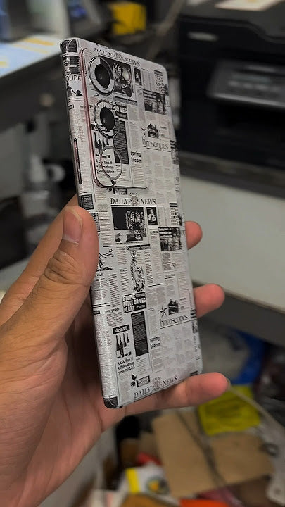 Newspaper Textured Premium Quality Skin For All Model