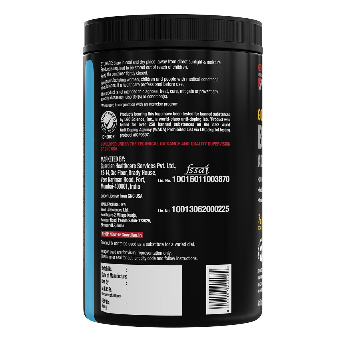 GNC AMP Gold Series BCAA Advanced | 400g | 30 Servings