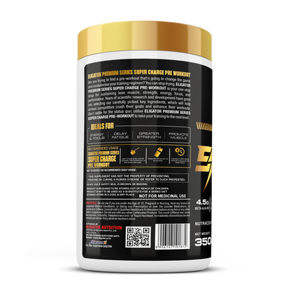 Premium Series Super Charge Pre-Workout - 350g (35 Servings)