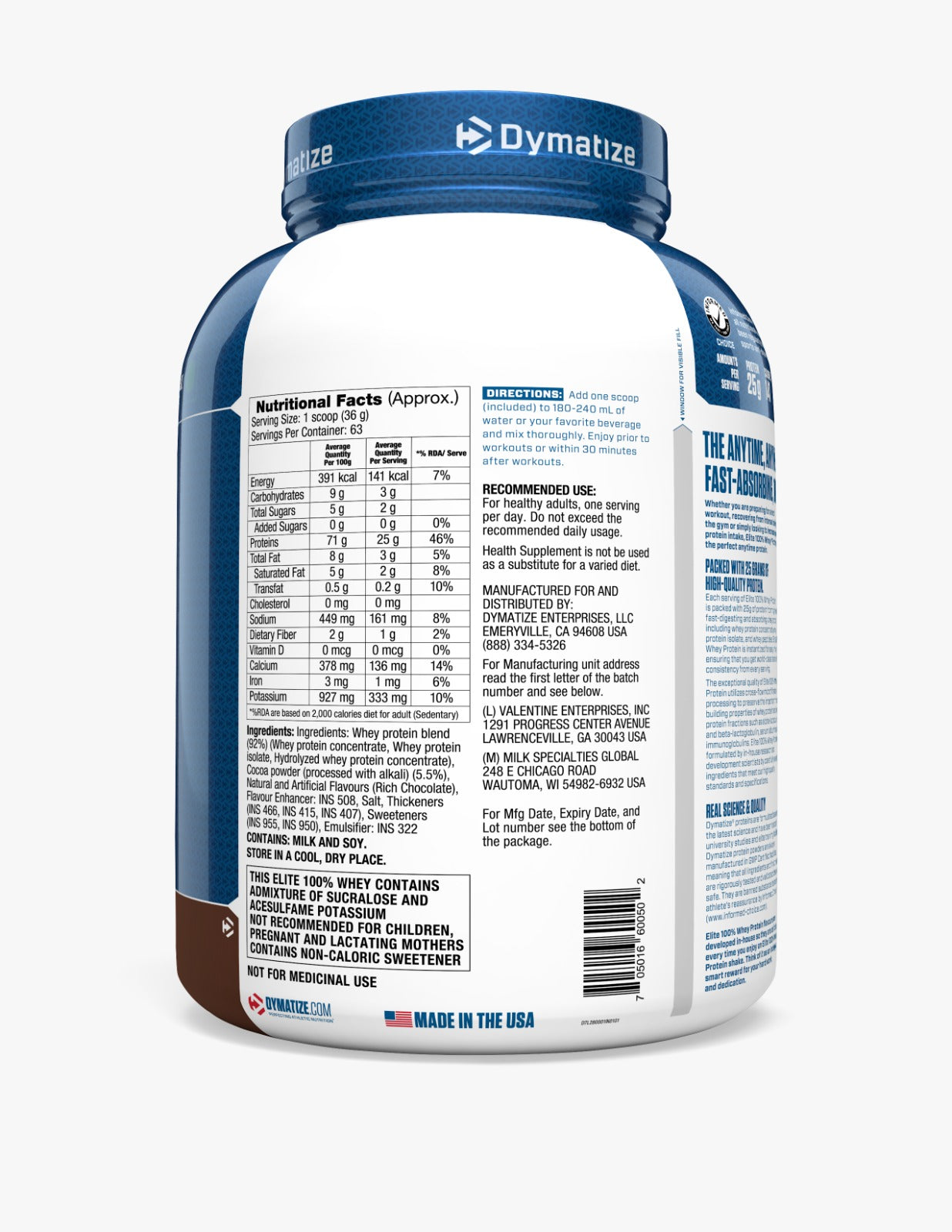 Dymatize Elite Whey Protein 5lbs
