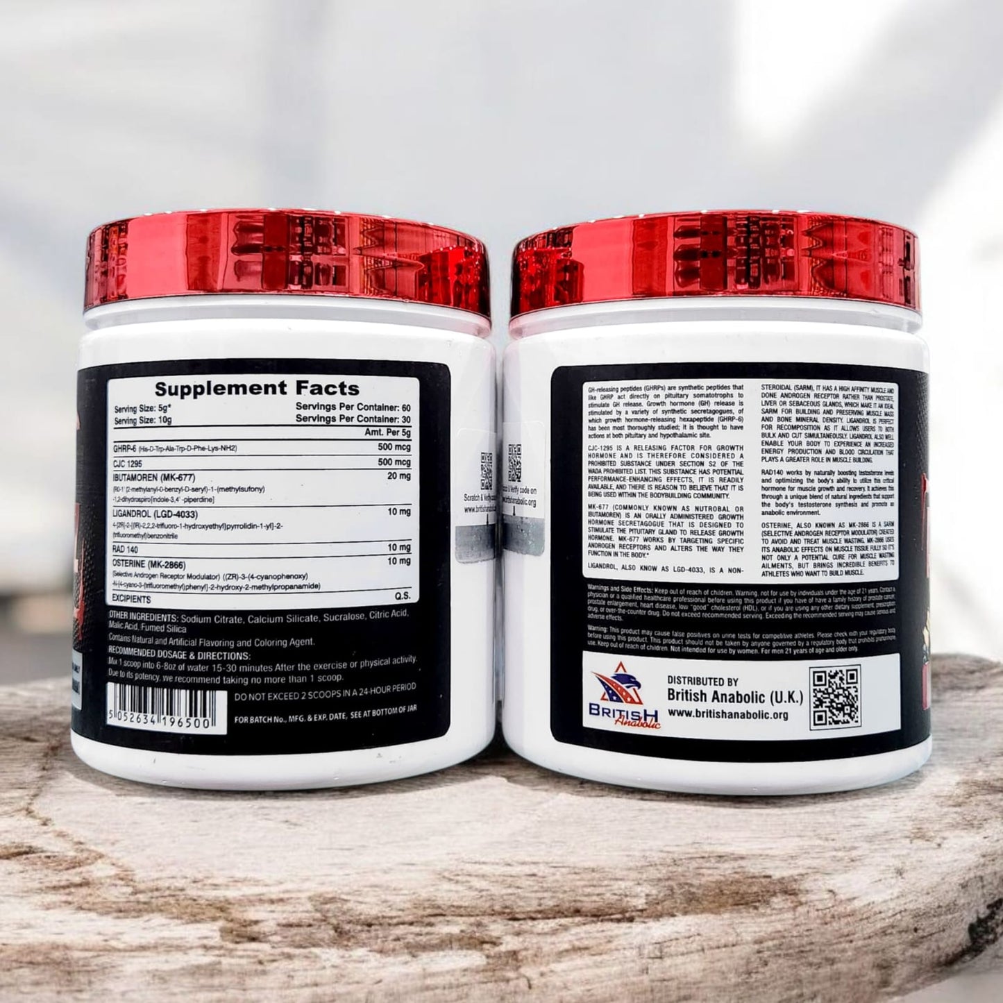 British Anabolic Andro Gainz (Gaining Formula) CJC 1295MG 30/60 Servings