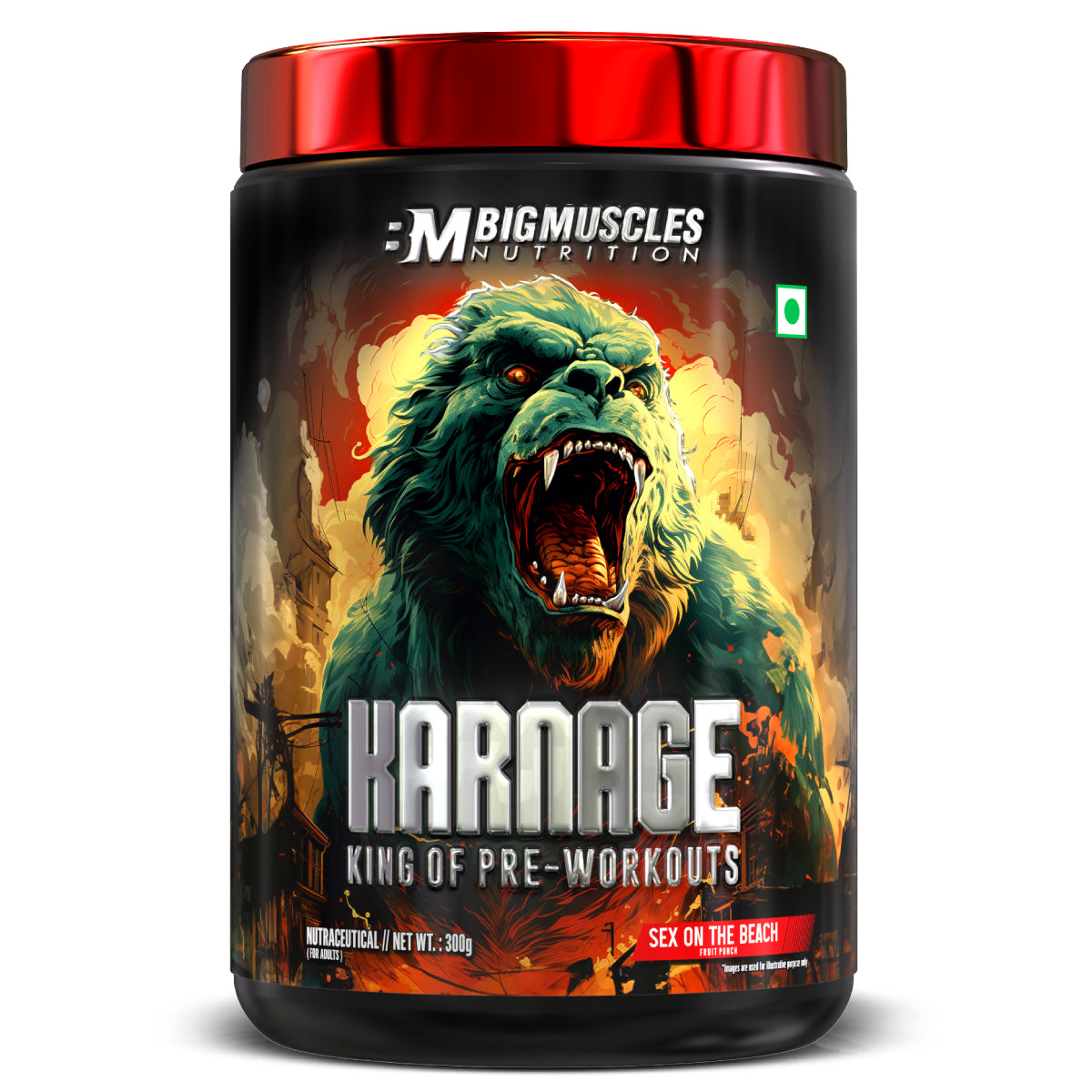 Big Muscle Karnage Red Pre workout 300gm
