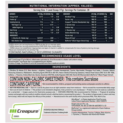 MuscleBlaze Pre Workout WrathX