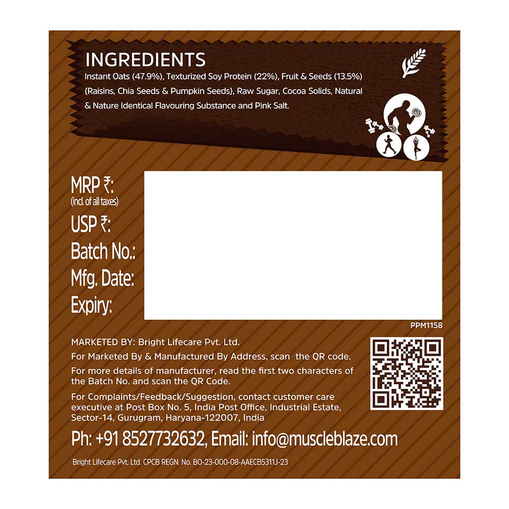 MuscleBlaze High Protein Oats