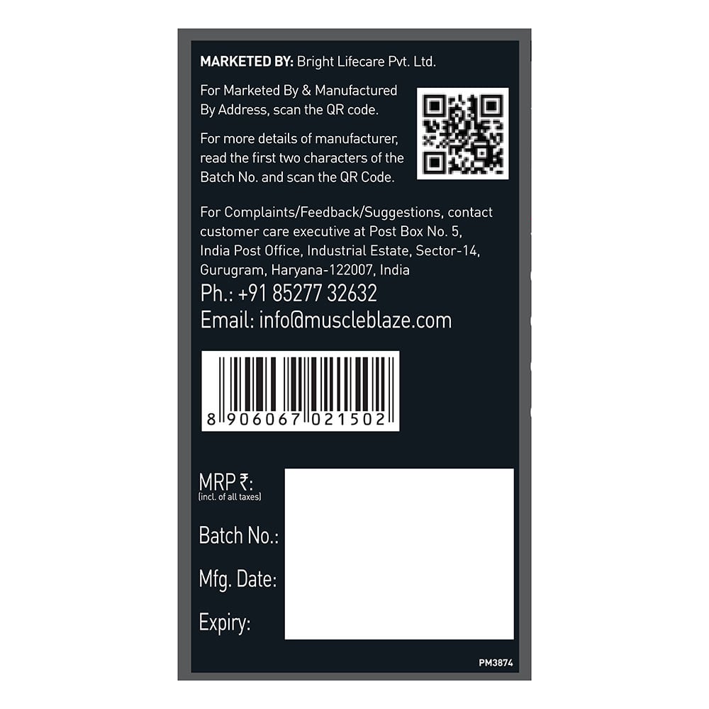 MuscleBlaze Creatine Monohydrate CreAMP