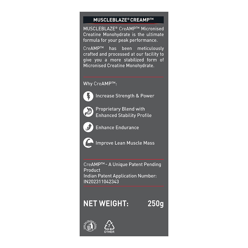 MuscleBlaze Creatine Monohydrate CreAMP